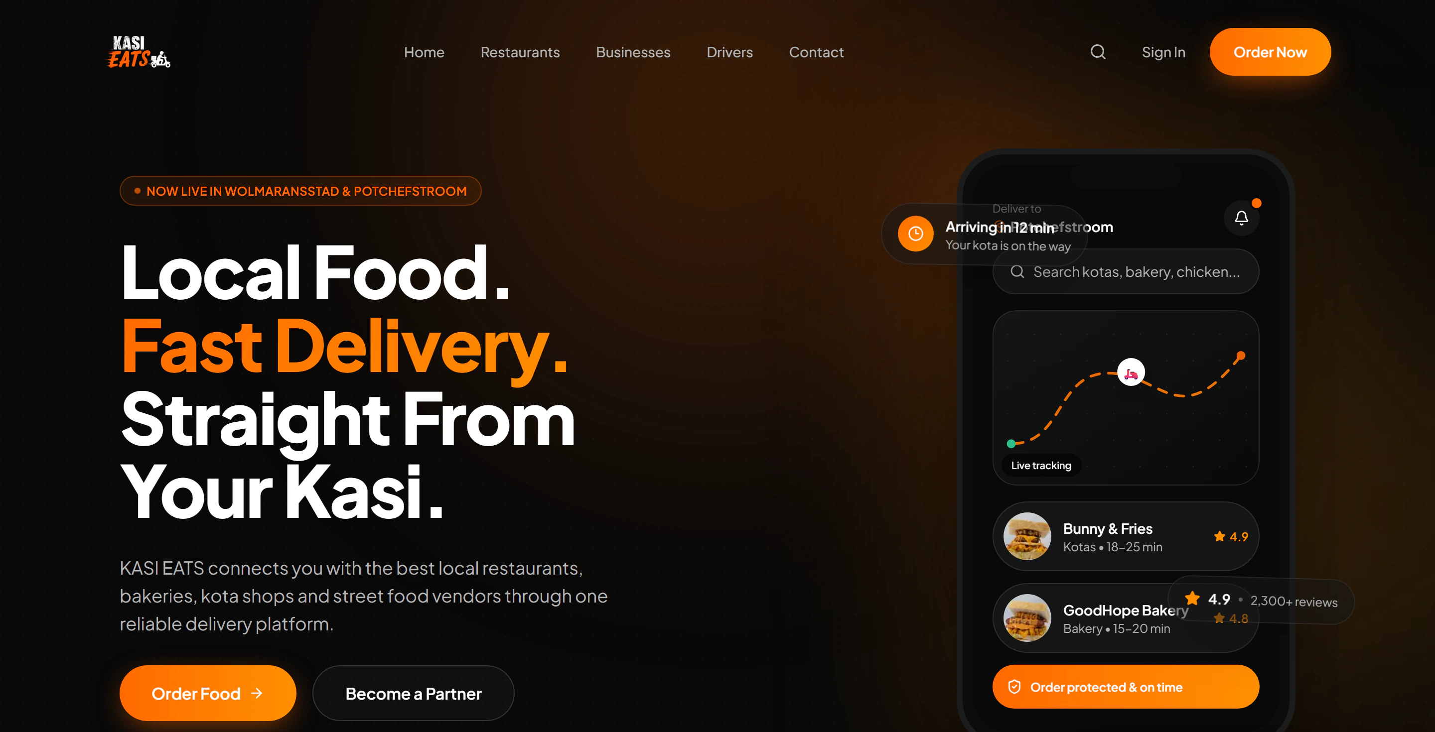 Kasi Eats homepage